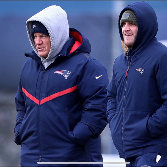 🔥🔥RARE NIKE ONFIELD NFL NE PATRIOTS STORM-FIT 550 DOWN PARKA LARGE🔥🔥 - Picture 5 of 5